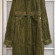 Long Cardigan Corduroy Shirt Jacket