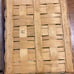 Longaberger wrought iron paper baskets with pen, paper clip, business card, an