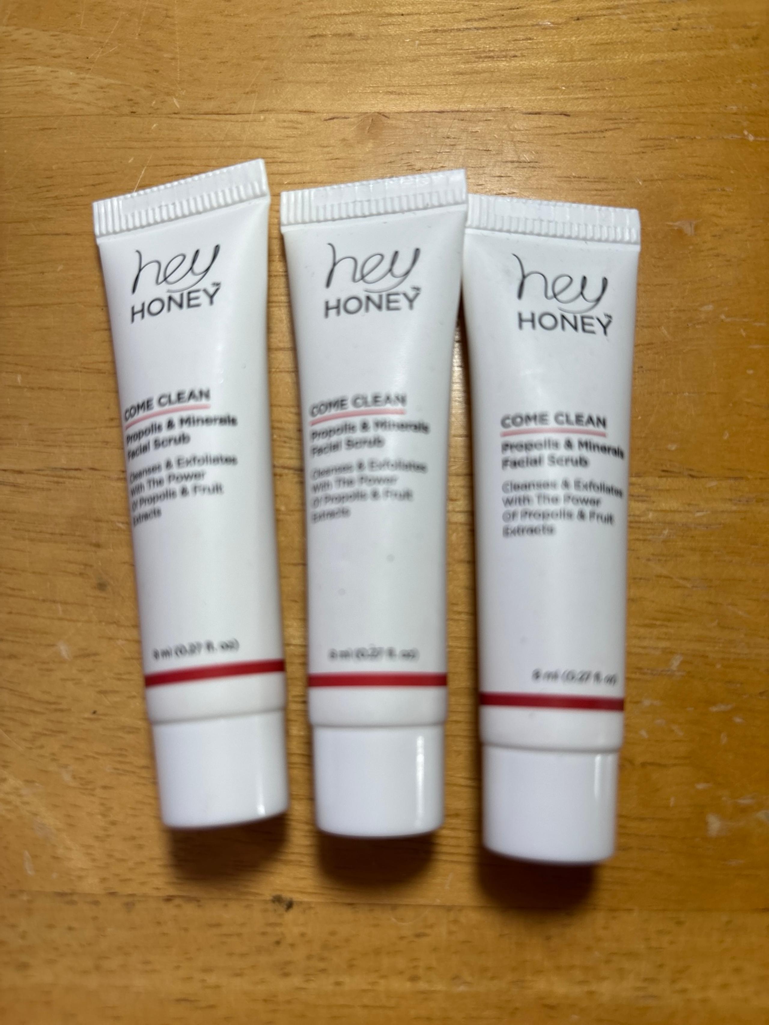 3 x Hey Honey come clean propolis & minerals facial scrub