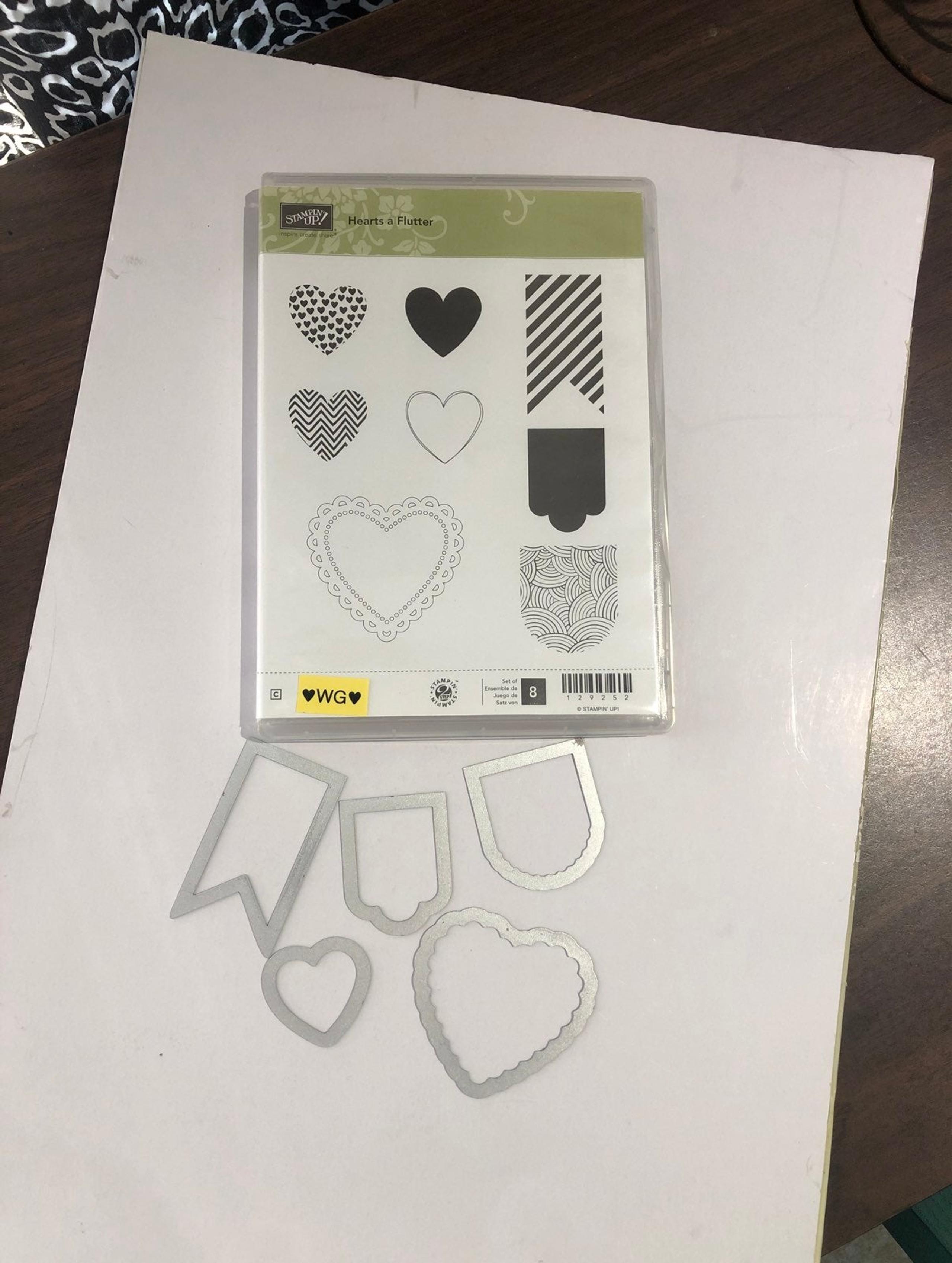 Stampin Up Hearts A Flutter stamp set & framelits