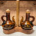Vintage amber cruet set