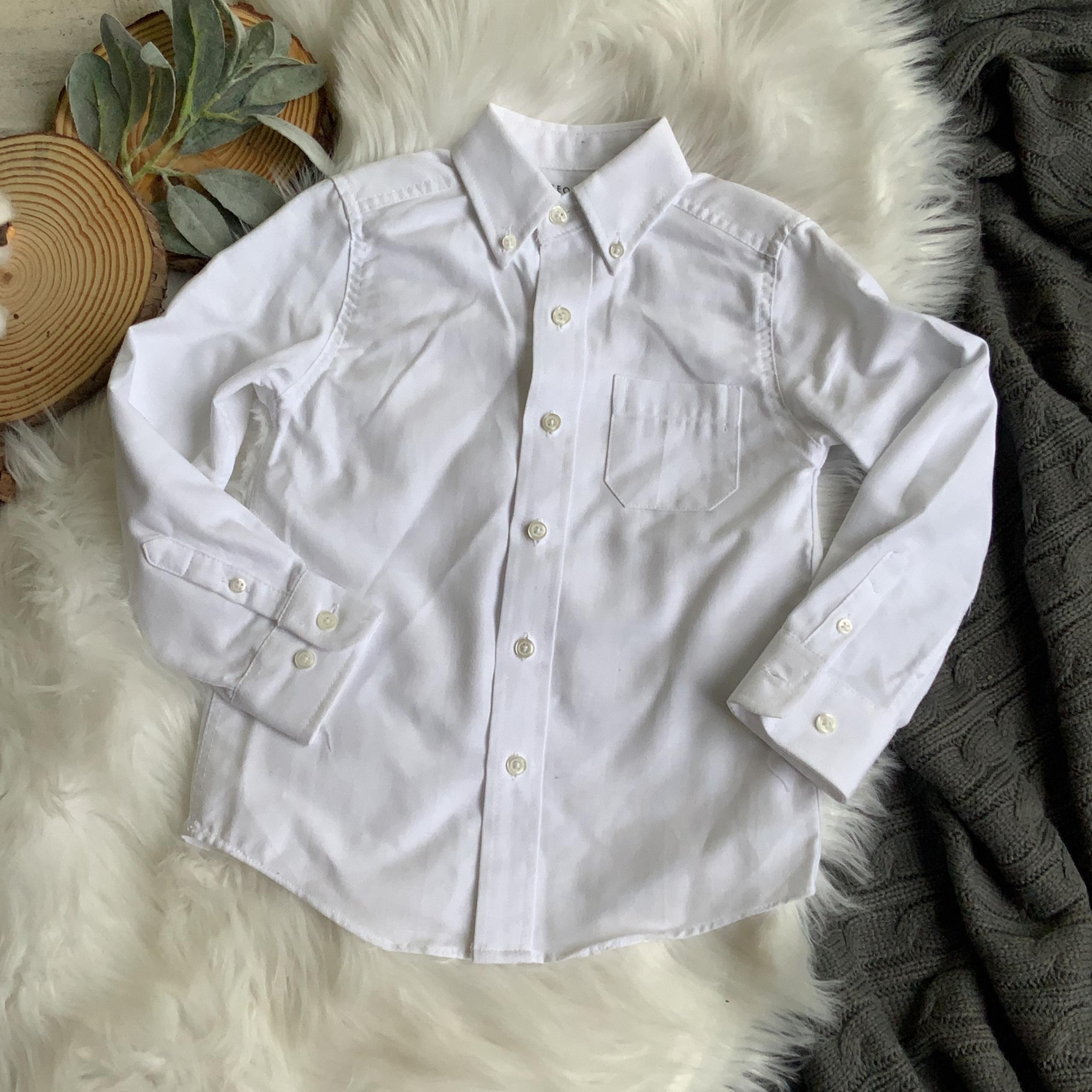 White Collared Button Down Dress Shirt