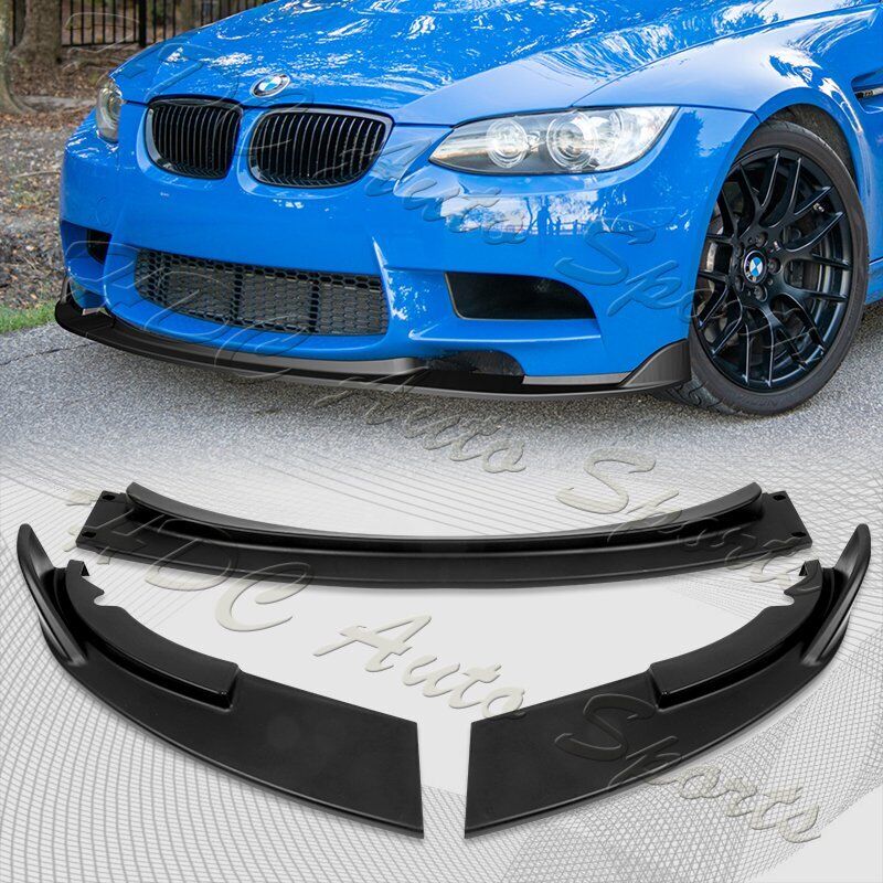 For 2008-2013 BMW E90 E92 E93 M3 Matt Black Front Bumper Splitter Spoiler Lip