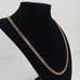 24 Womens Cuban Chain Necklace Miami Style Ladies Chains Link 18K Gold NEW 18 K