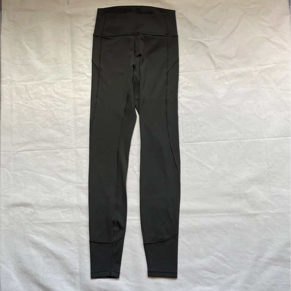 Lululemon in movement 28 leggings dark olive size 4