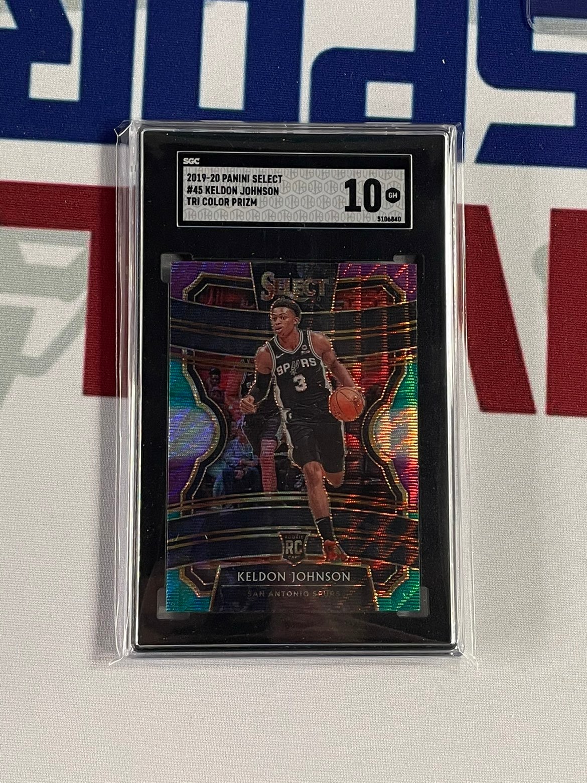 Keldon Johnson Select Tri Color Prizm 10