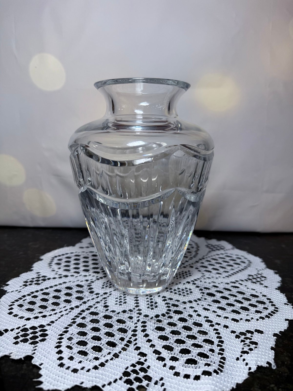 Vintage Waterford Pompeii crystal vase