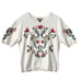 NEW Chelsea & Theodore Embroidered Floral Boho Sweater Top Size XL Multicolor