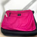 Kate Spade Black Leather hobo Shoulder Bag Pink Jacquard Lining WKRU3028