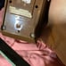 Desk lamp vtg imar flex dark tan color
