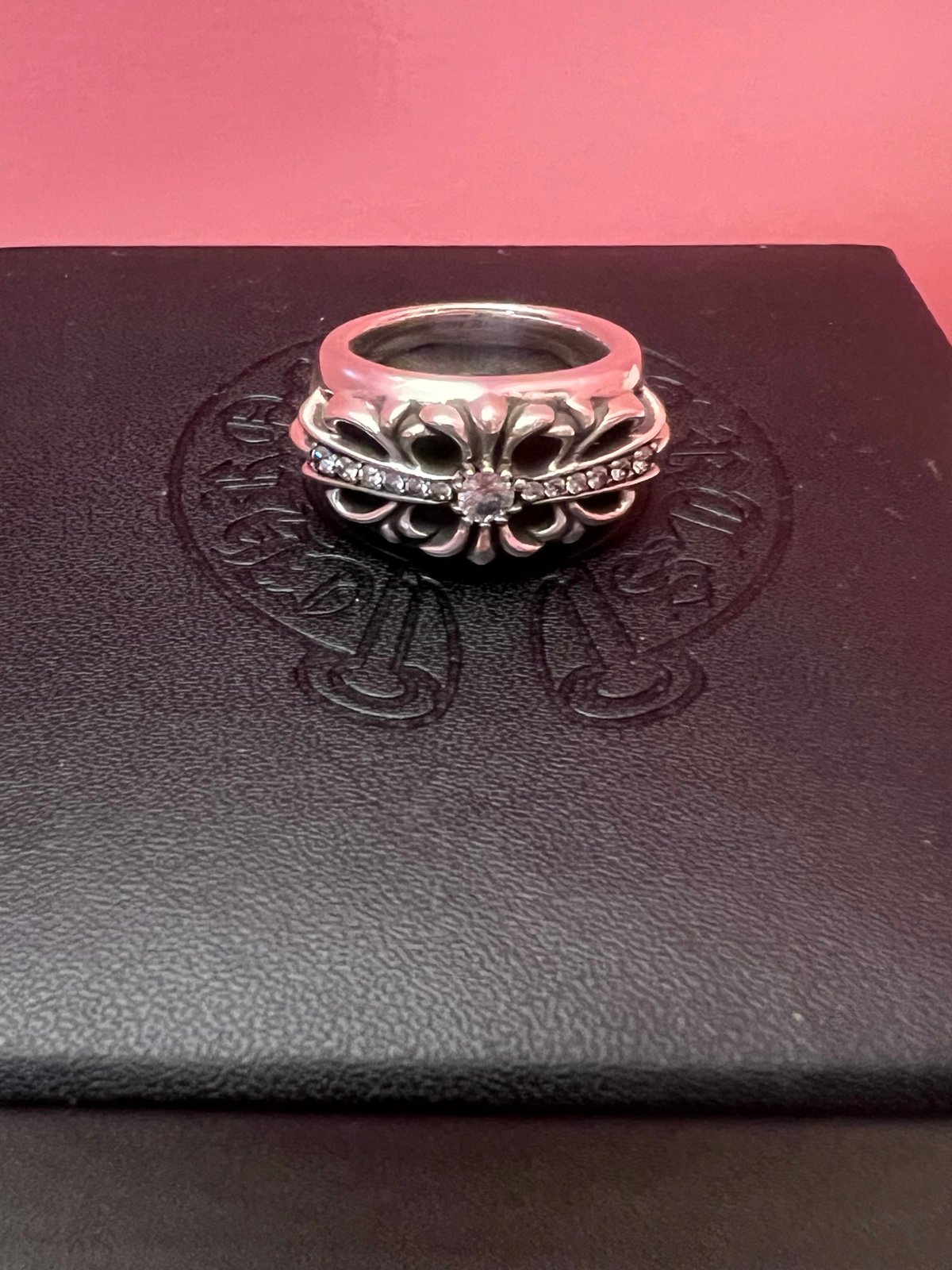 Chrome Hearts Floral Cross Ring (Size 7)
