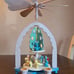 Vintage Happy Easter Windmill candle holder carousel