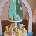 Vintage Happy Easter Windmill candle holder carousel