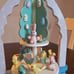 Vintage Happy Easter Windmill candle holder carousel