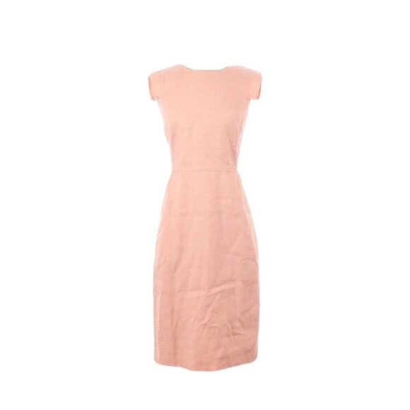 NWT J.Crew Resume Sheath in Orange Sorbet Stretch Linen Dress 0 168