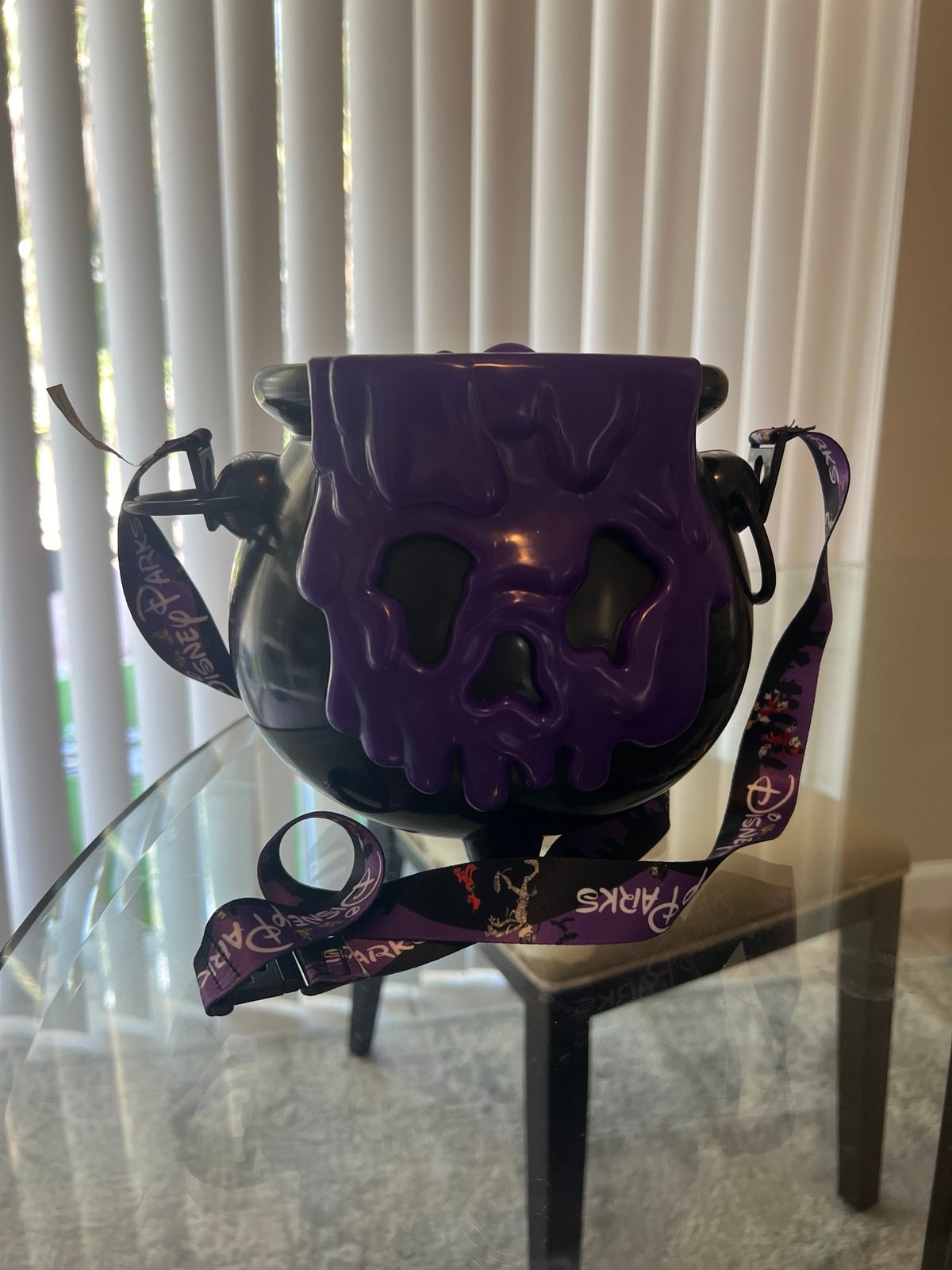 Holiday Disney Purple Poison Apple Cauldron Popcorn Bucket Light Up Halloween