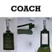 NEW Coach Signature Leather Dark Shamrock Green Luggage Tag