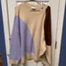 Lavender and Taupe Colorblock Sweater by Kaileigh plus size 2X