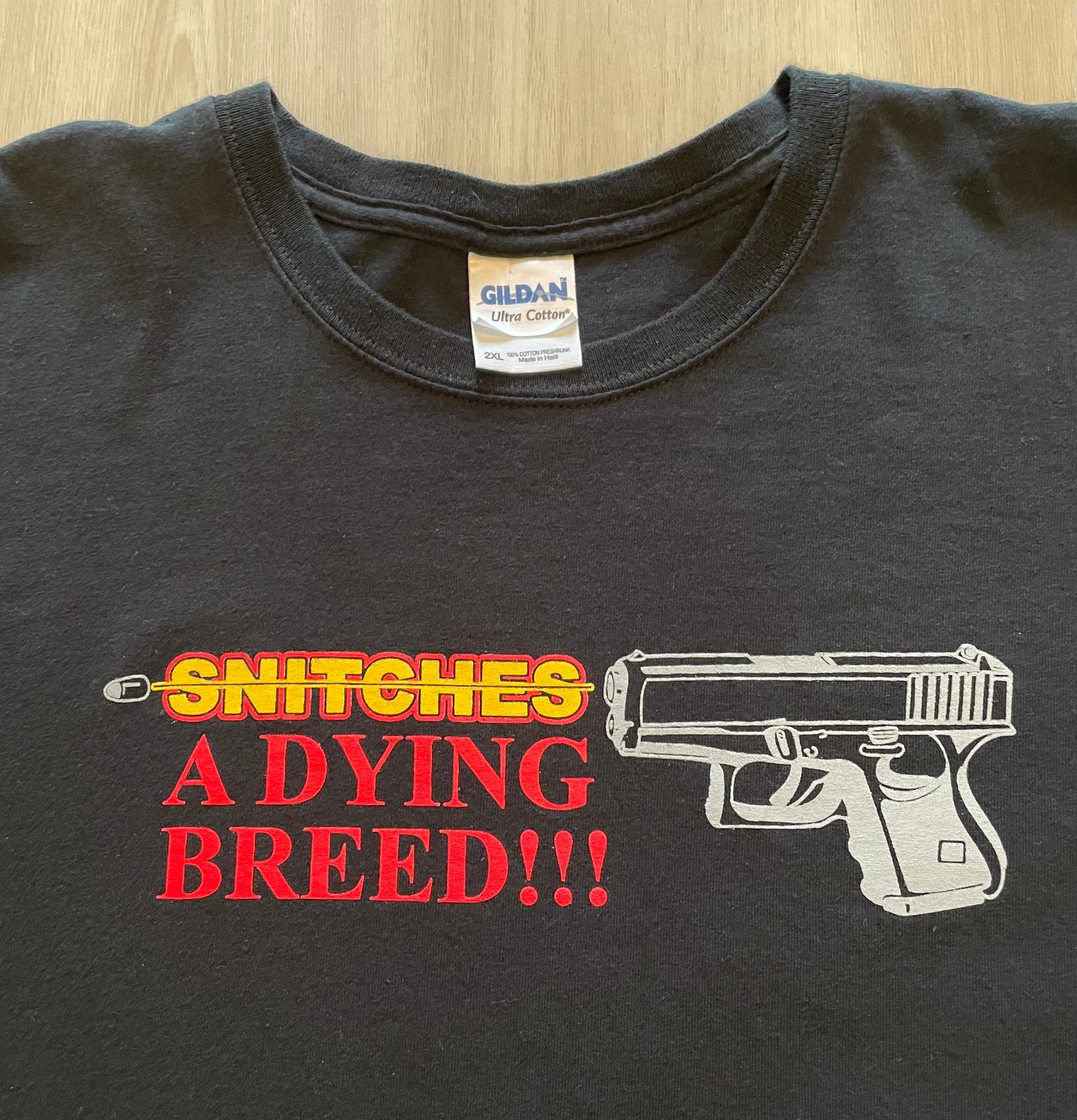 Vintage Snitches A Dying Breed Glock Shirt Mens 2XL