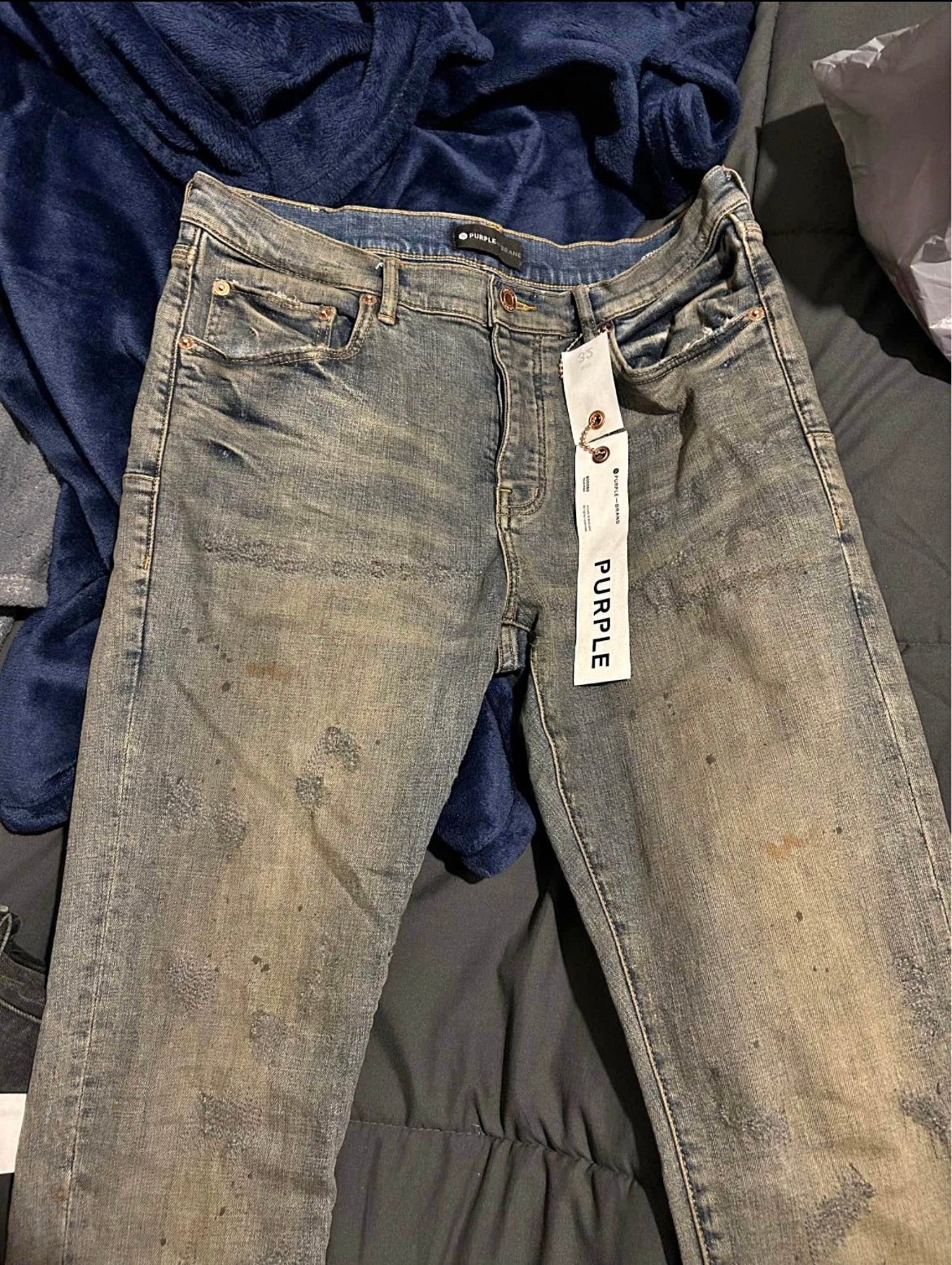 Purple Brand Mens 32 x 26 P005 Straight Slim Jeans H742 | eBay