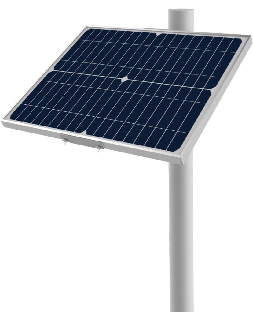 Adjustable Pole Mounting Bracket Rack Kit for 20W 30W Solar Panel - Fit Pole Dia