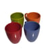 Waechterbach Cup Multi-Color Set 4. Color = Green, Maroon, blue, Orange.