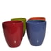 Waechterbach Cup Multi-Color Set 4. Color = Green, Maroon, blue, Orange.