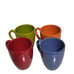 Waechterbach Cup Multi-Color Set 4. Color = Green, Maroon, blue, Orange.