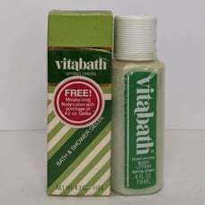 Vintage Vitabath Spring Green 4.2 Oz Bath Shower Gel & 4 Oz Body Lotion 1991