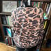 Monrow jersey leopard pullover cozy L sweatshirt