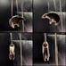 Vintage Sterling Native Style Bear Slider Pendant with box chain