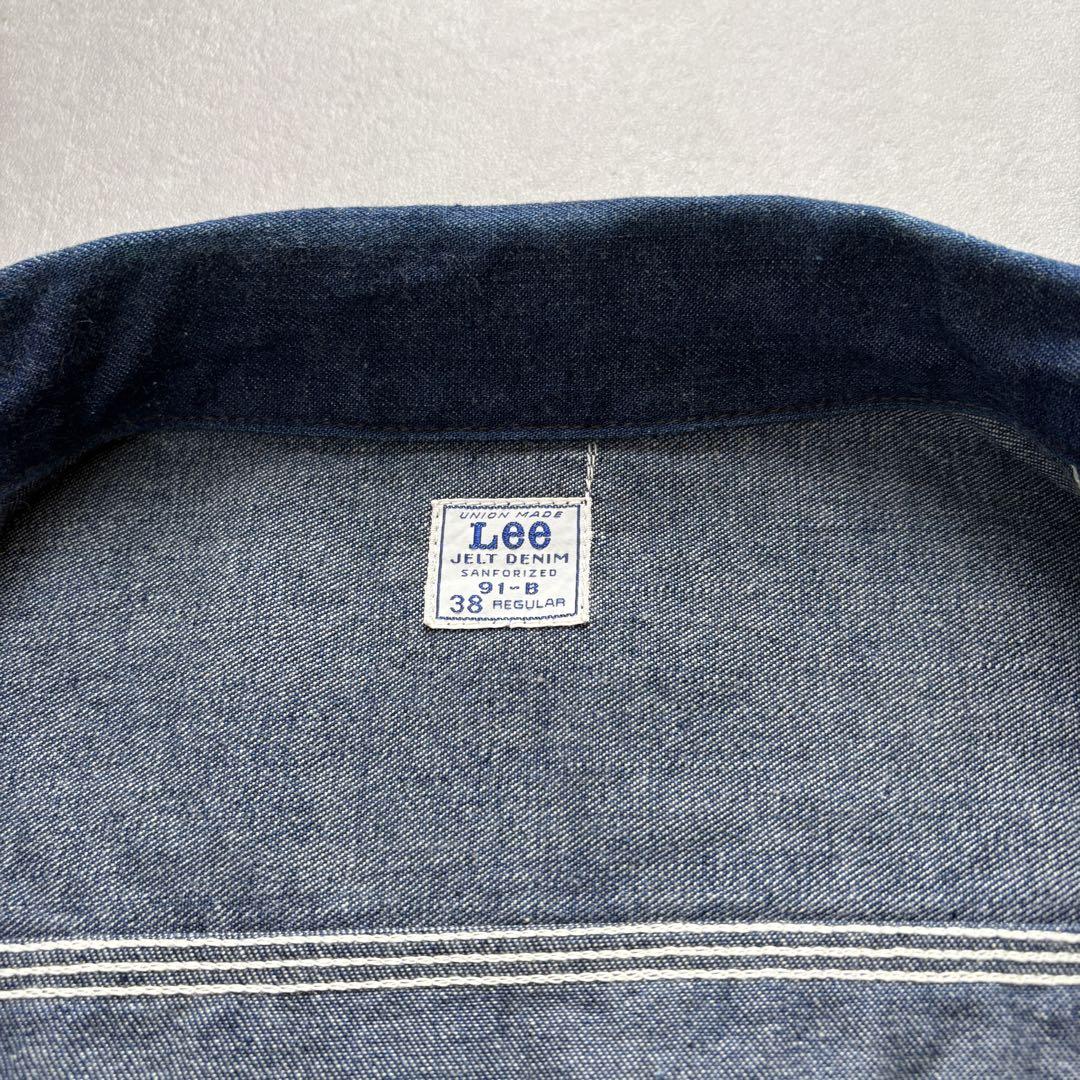 リー Lee 91-B LOT2491 ZIP デニムジャケット 濃紺 【38