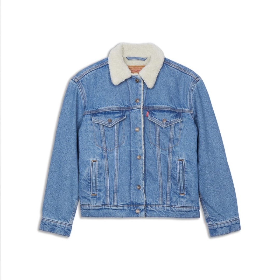 Levi ́s Original Sherpa Trucker Jacket in Medium Blue