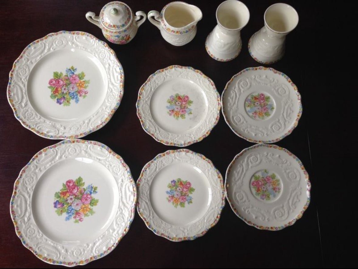 Vintage 1950s Adam Antique by Steubenville, Pattern: “Rare Rose” STB5