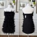 NWT Nasty Gal Feather Bandeau Mini Dress 118 4
