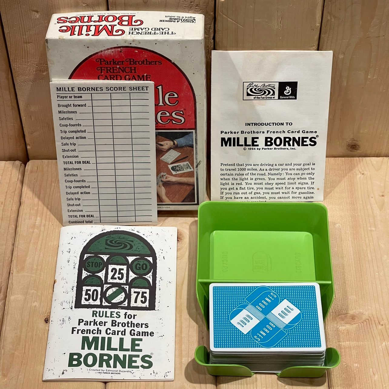 1962 Mille Bornes French Card Game RARE