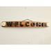 Wood Sign Wine Stave says Welcome\