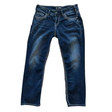Silver Jeans Co. Women's Suki Mid Rise Capri