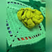 Hand knit granny squares knitted 3D flowers 60”x50”
