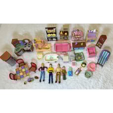 Fisher Price Loving Family Lot People Figures Furniture Mixed Dollhouse Lot