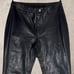 Banana Republic Leather Pants Straight Leg Black Genuine Leather Size 6