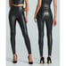 Commando Faux Leather Pull On High Waisted Skinny Leggings Black Women's Small