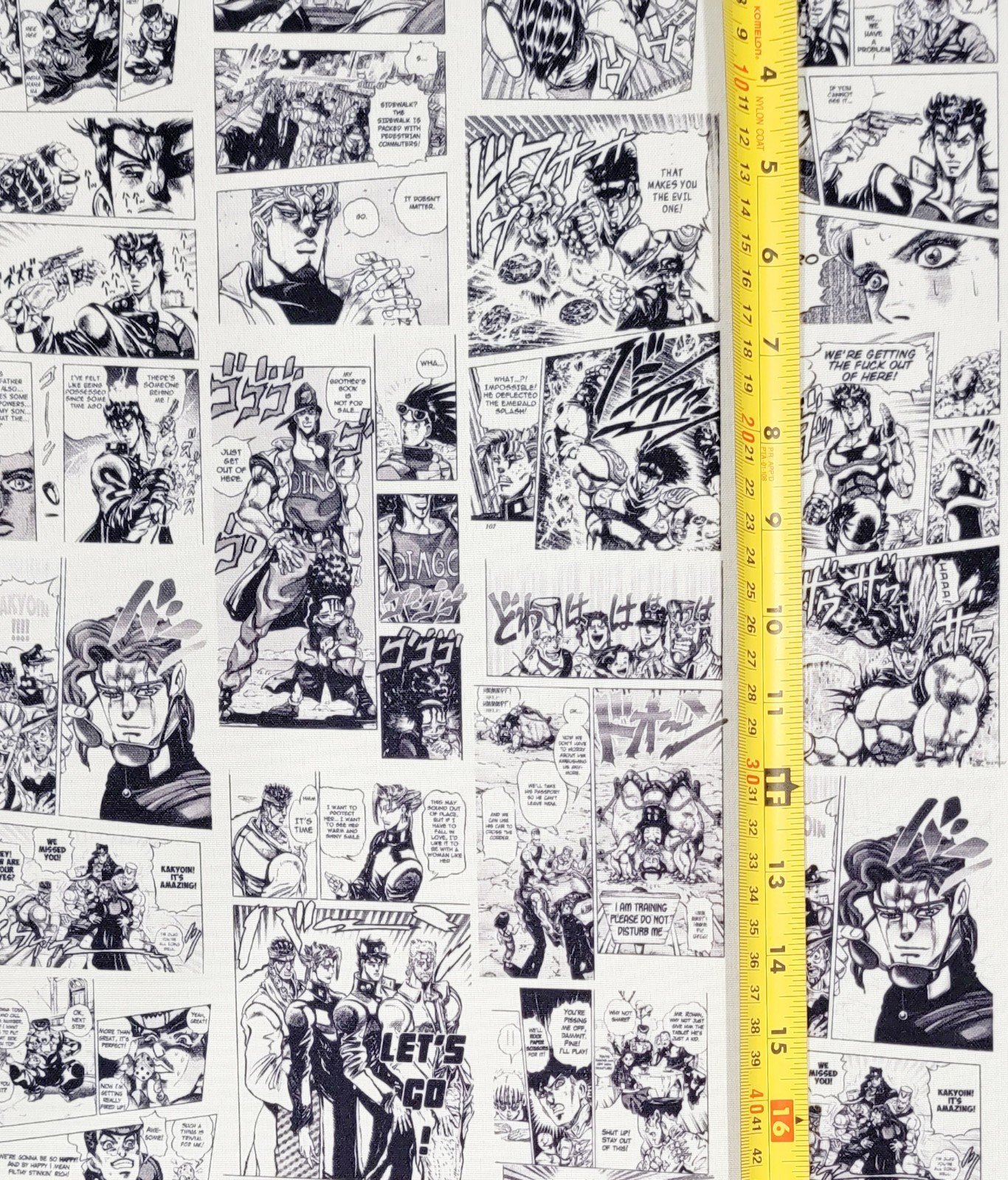 JOJO BIZZARE ADVENTURE ANIME MANGA COMIC STYLE FABRIC 1 YARD
