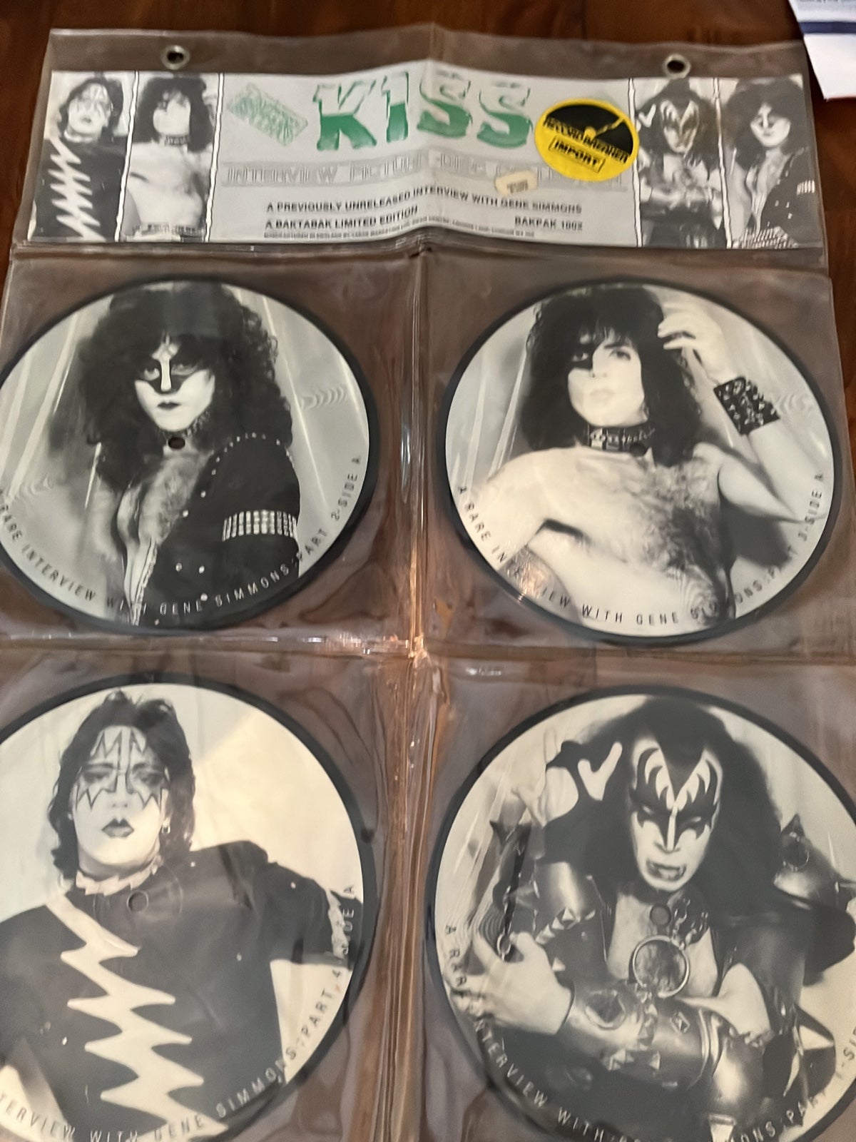 Kiss interview picture disc collection