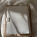 Cloth and paper A5 White Contour leather Agenda cover