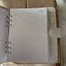 Cloth and paper A5 White Contour leather Agenda cover