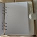 Cloth and paper A5 White Contour leather Agenda cover