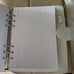 Cloth and paper A5 White Contour leather Agenda cover