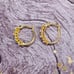 Ross-Simons 18K Gold Opal Diamond Hoop Earrings