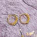 Ross-Simons 18K Gold Opal Diamond Hoop Earrings